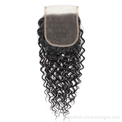 Virgin Malaysian Straight Remy Hair Weave Closures Malaysian Silk Base Swiss Lace Closure With Baby Hair